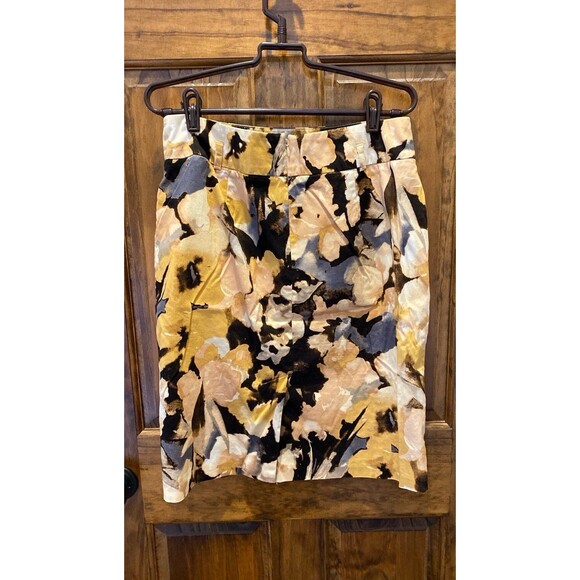 Cato Skirt Size  8 Fitted Zipper Back Belt Loops Kick Pleat Pockets Work Wear - Picture 4 of 10